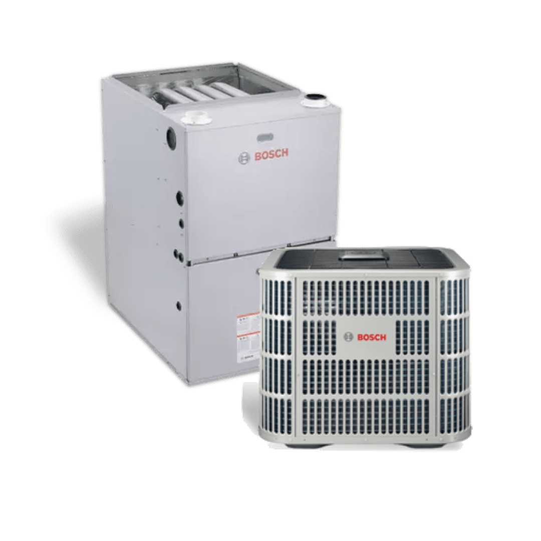 BOSCH IDS 2.0 Central Heat Pump 20 SEER With BGH96 Gas Furnace - 1Click  Heating & Cooling