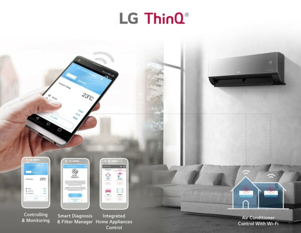 LG Art Cool Mirror Single-Zone Heat Pump