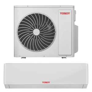 image of a tosot pular heat pump condenser single zone and head